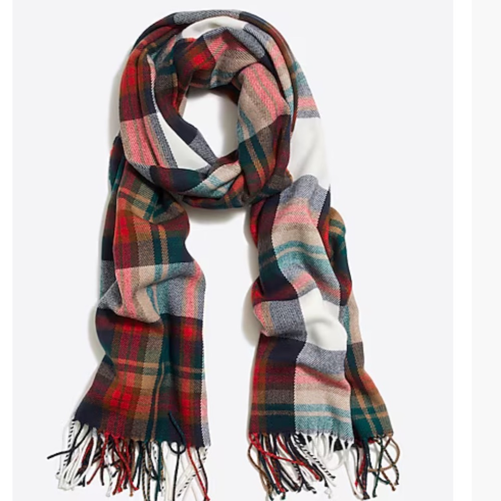 J Crew Classic Plaid Scarf